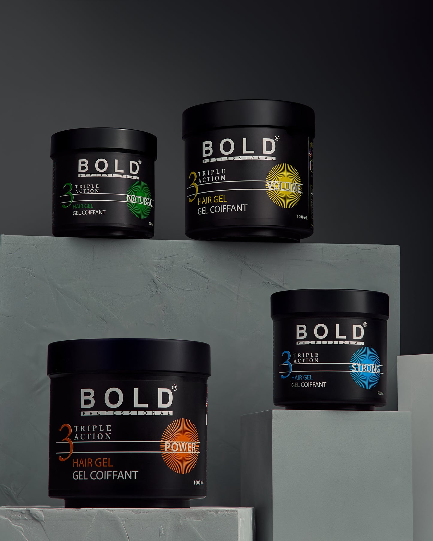 Bold Hair Gel Power |for Sleek, Wavy, or Curly Styles