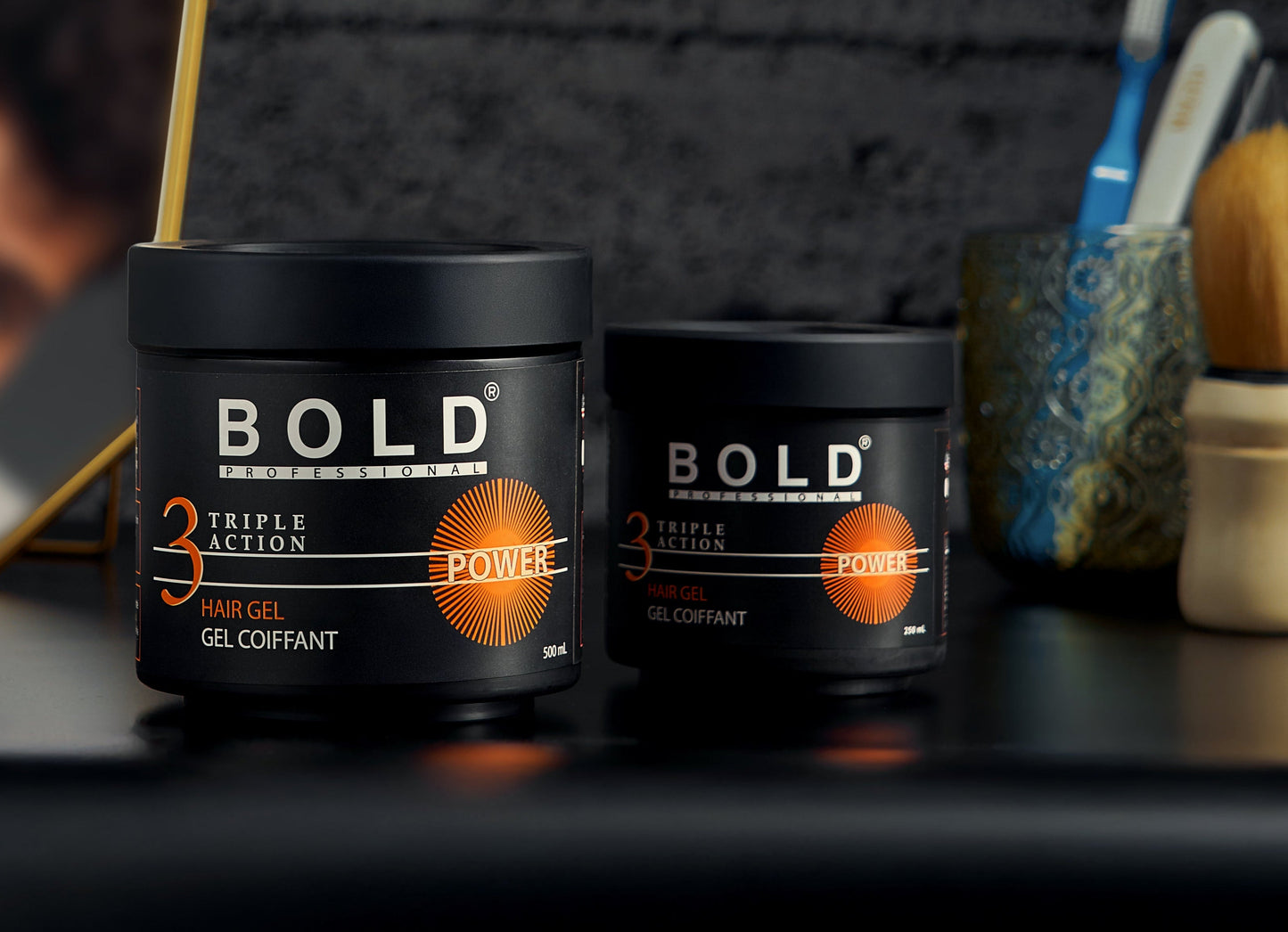 Bold Hair Gel Power |for Sleek, Wavy, or Curly Styles