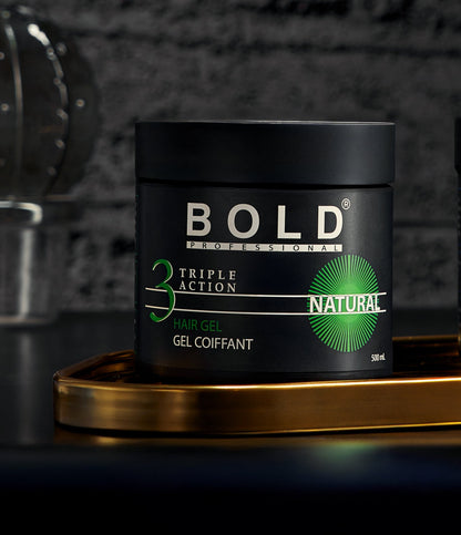 Bold Hair Gel Natural | Soft Hold with a Natural Feel