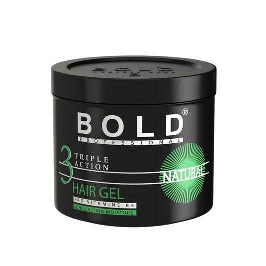 Bold Hair Gel Natural | Soft Hold with a Natural Feel