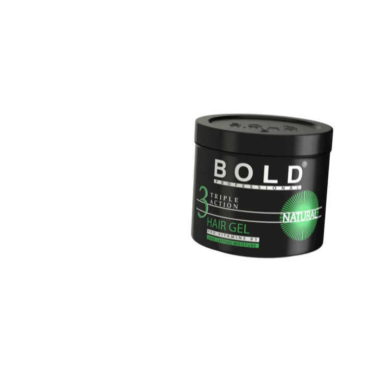 Bold Hair Gel Natural | Soft Hold with a Natural Feel